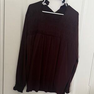 Maurices Deep Burgundy Blouse
